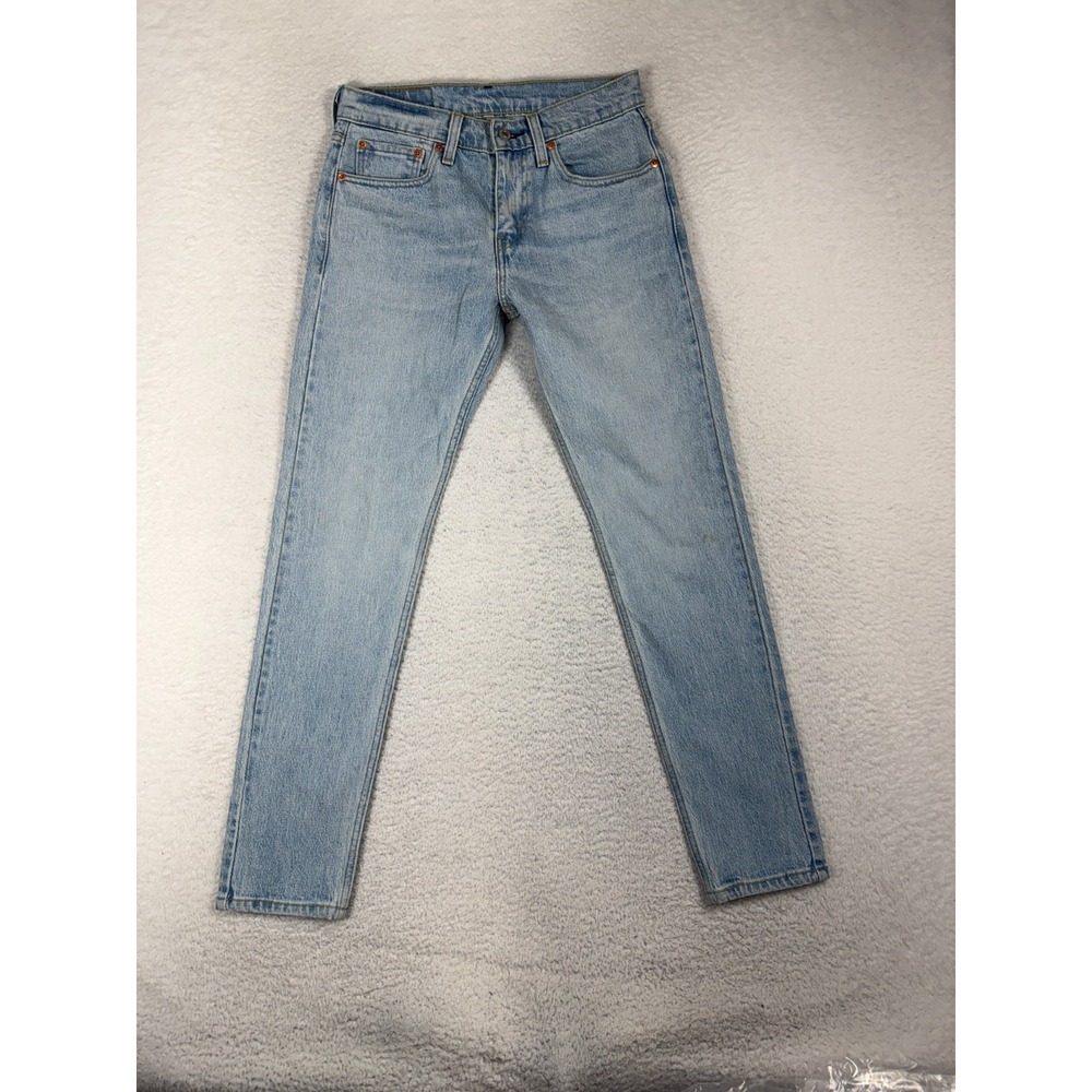 Levis 512 Jeans Slim Taper 28x30 (28x28) Blue Denim Light Wash Mid Rise Flex